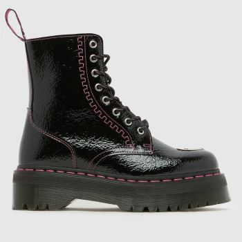 Dr Martens Black & pink Jadon Womens Boots