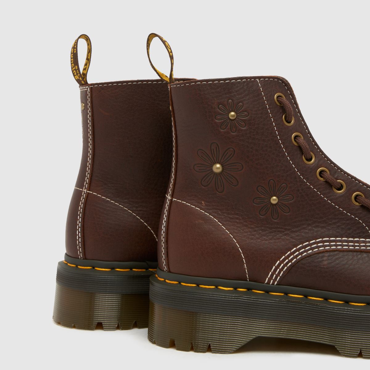 Dr Martens Sinclair Flower in Brown Dr Martens Sinclair Flower 7