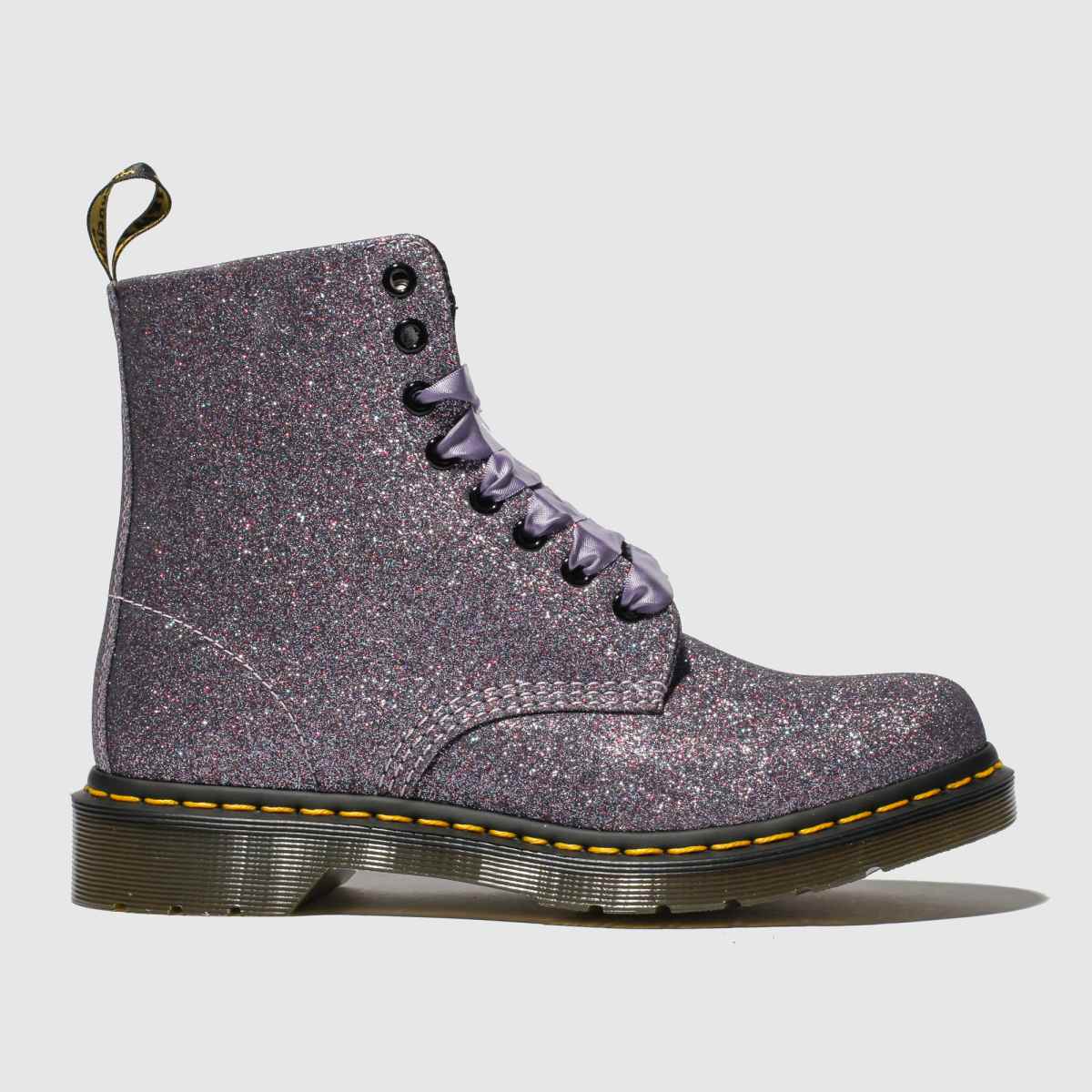 Dr Martens Multi Pascal 8 Eye Glitter Boots - ShoeFreak