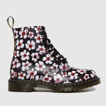 Dr Martens black & white 1460 pascal pansy fayree boots Dr Martens black & white 1460 pascal pansy fayree boots