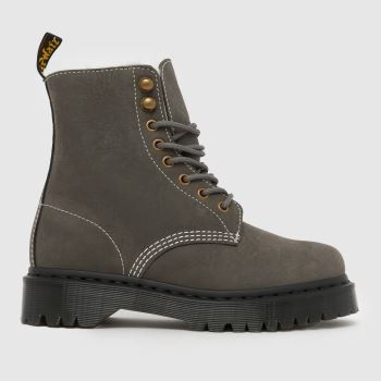 Dr Martens Dark Grey 1460 Bex Womens Boots