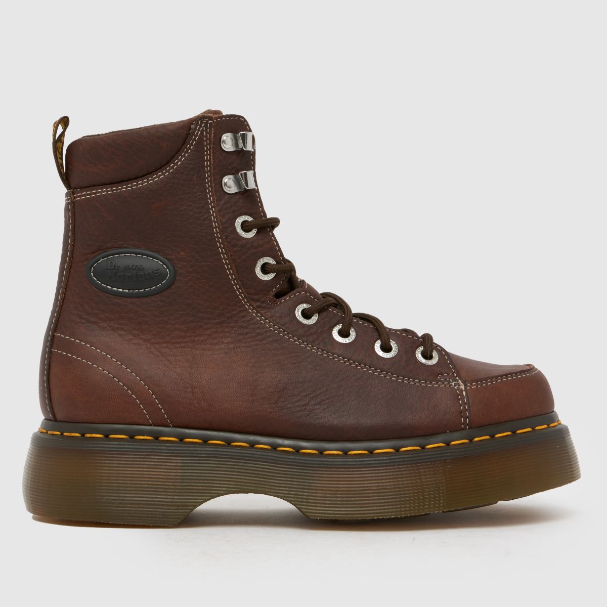 Dr. Martens Buzz 8 Eye Boots in Dark Brown
