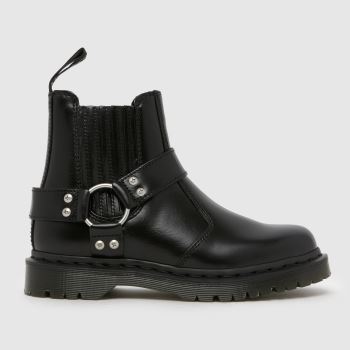 Dr Martens Black 2976 Harness Chelsea Womens Boots