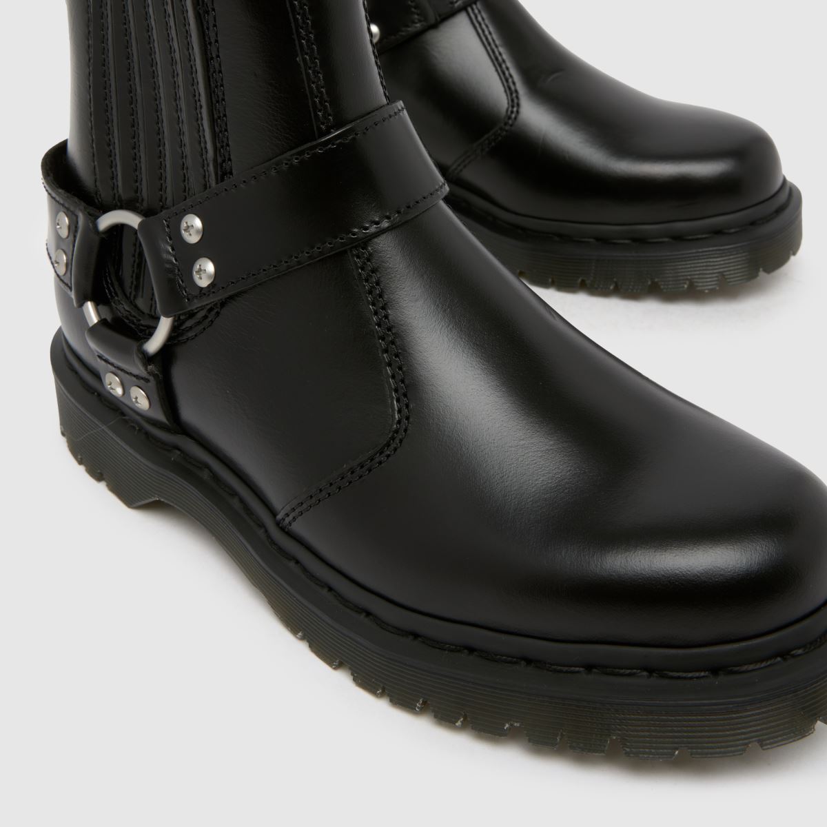 Womens Black Dr Martens 2976 Harness Chelsea Boots schuh