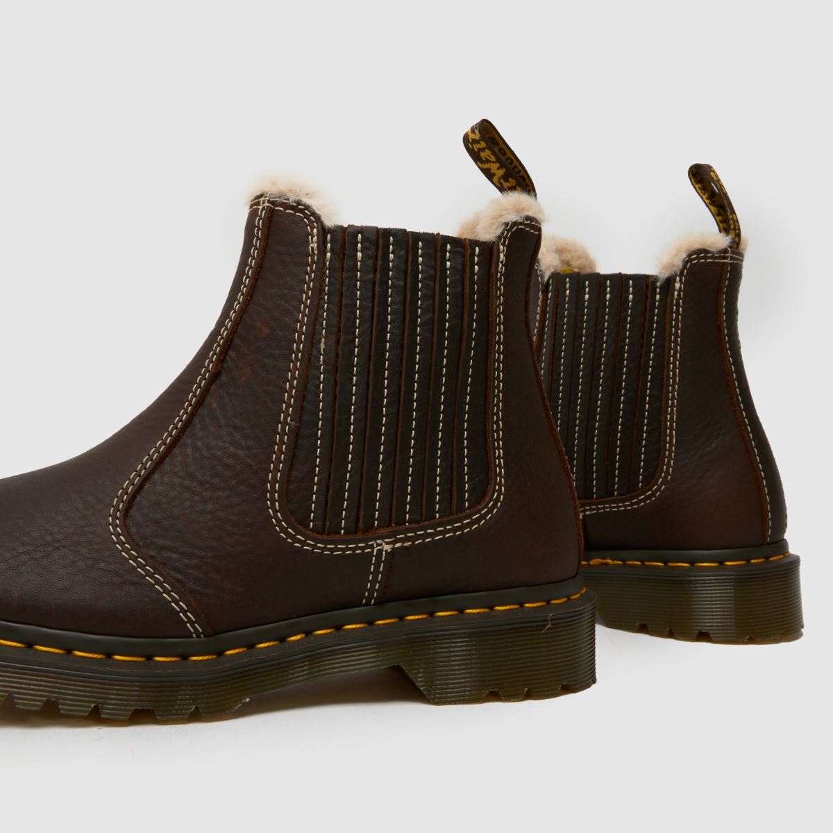 Womens Dark Brown Dr Martens 2976 Leonore II Chelsea Boots | schuh