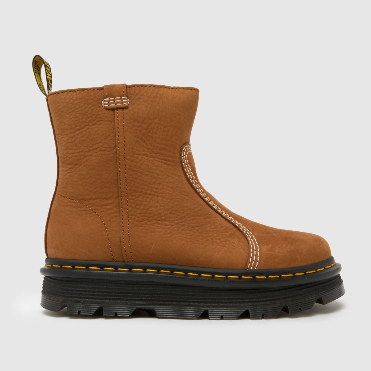 Dr. Martens Zebzag Rigger Boots in Tan
