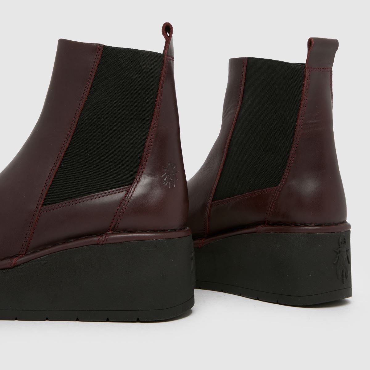 Fly London Hagu Platform Chelsea in Burgundy Fly London Hagu Platform Chelsea 7