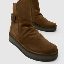Fly London Rogi Ruched in Brown Fly London Rogi Ruched,3 of 4