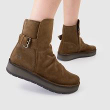 Fly London Rogi Ruched in Brown Fly London Rogi Ruched,2 of 4