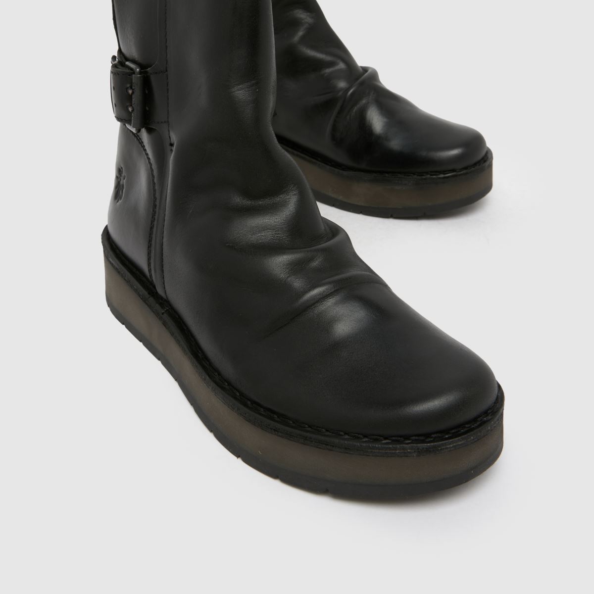 Fly London Rogi Ruched in Black Fly London Rogi Ruched 4