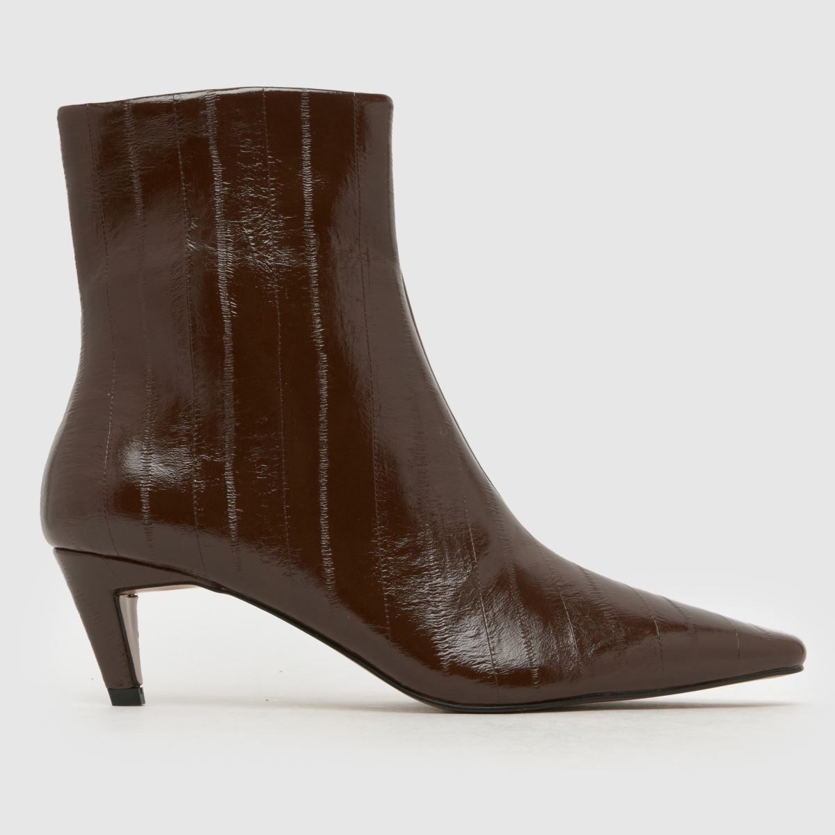 schuh Brooklyn Kitten Heel Boots in Brown