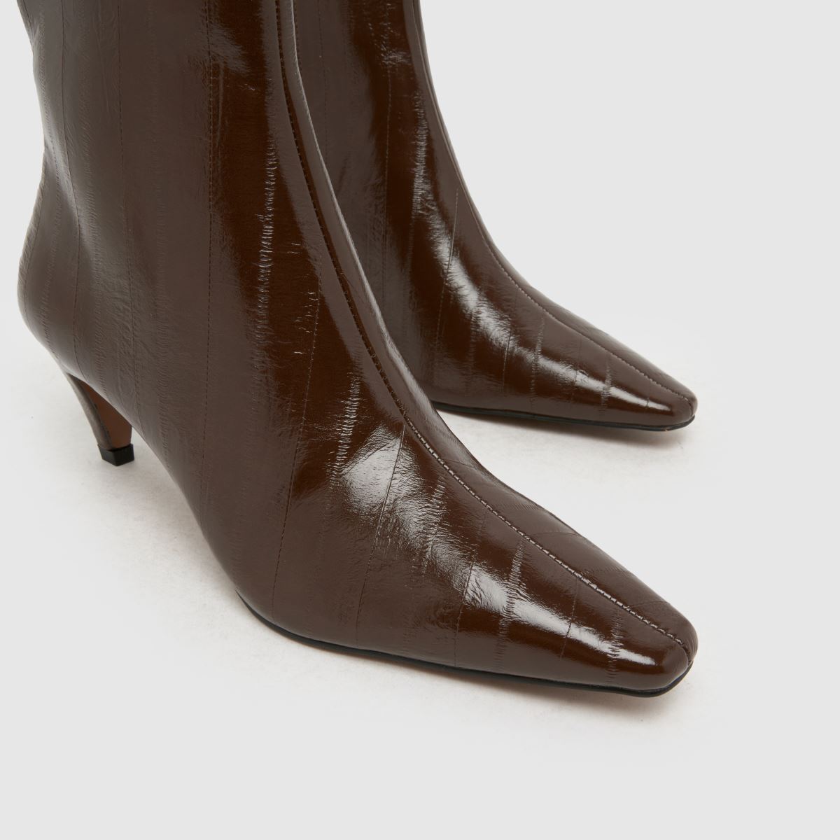 schuh Brooklyn Kitten Heel in Brown schuh Brooklyn Kitten Heel 4