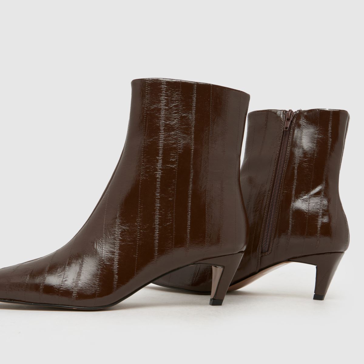 schuh Brooklyn Kitten Heel in Brown schuh Brooklyn Kitten Heel 7