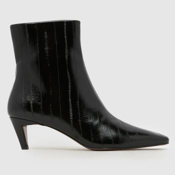 schuh Black Brooklyn Kitten Heel Womens Boots
