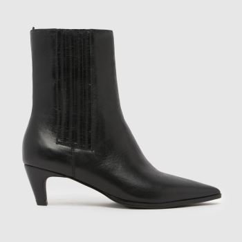 schuh Black Betsy Leather Formal Womens Boots