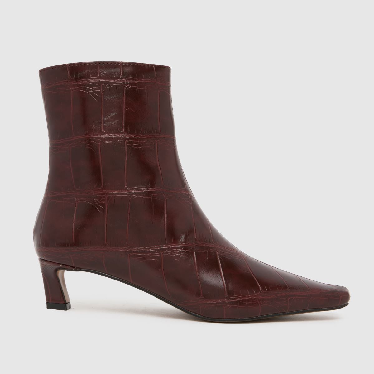 Click to view product details and reviews for Schuh Bexley Kitten Boots In Red.