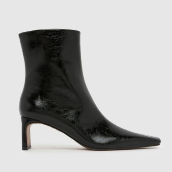 schuh Black Bethal Set Back Heel Womens Boots