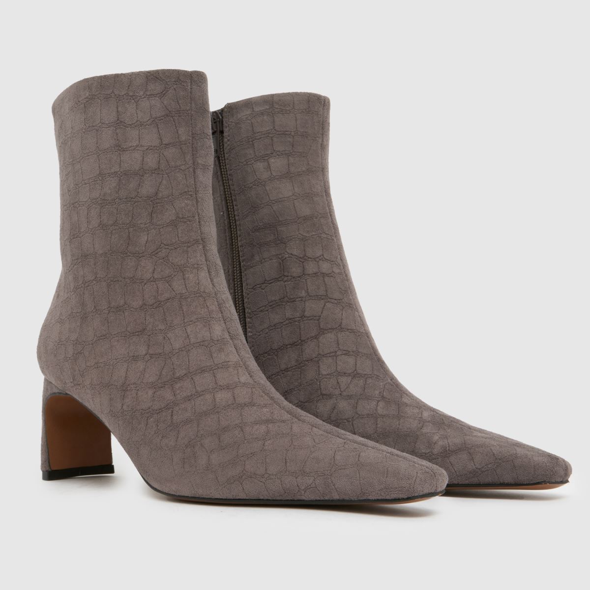 schuh Bethal Set Back Heel in Grey schuh Bethal Set Back Heel 8