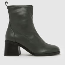 schuh Wide Fit Brie Sock in Dark Green schuh Brie Sock,1 of 4