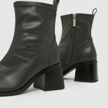 schuh Wide Fit Brie Sock in Dark Green schuh Brie Sock,4 of 4