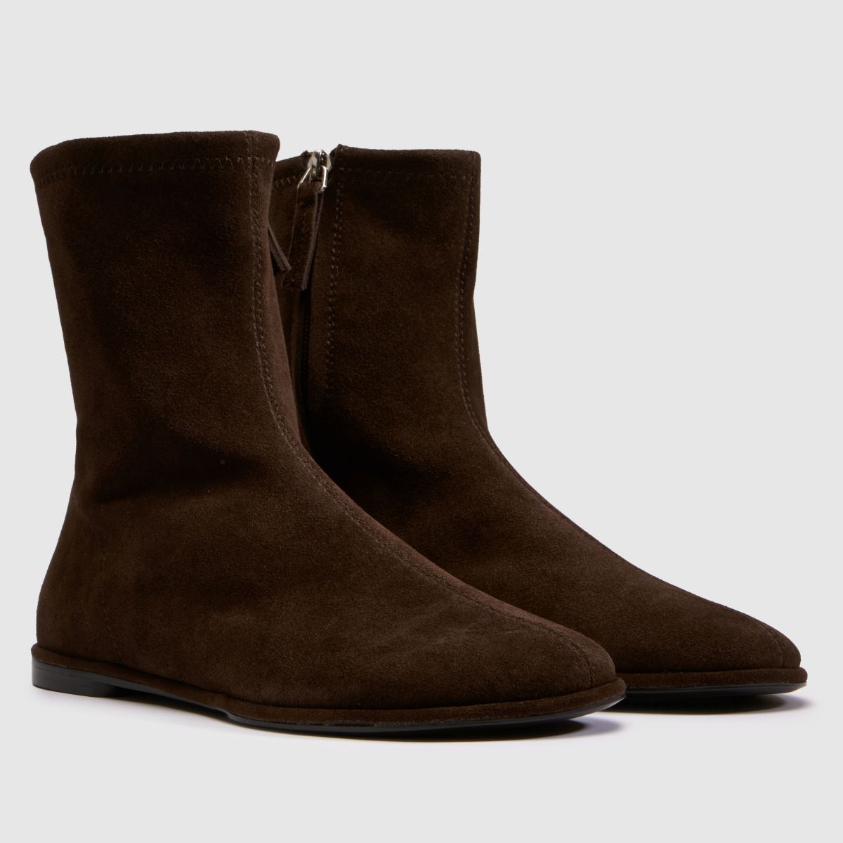 schuh Charity Flat Sock in Brown schuh Charity Flat Sock 3