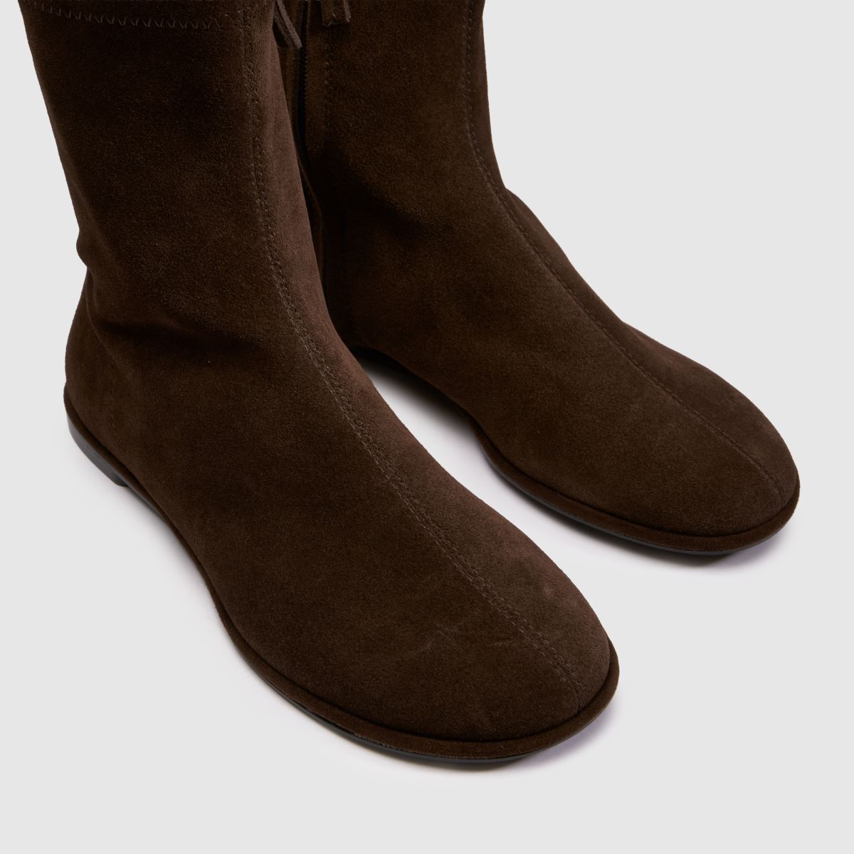 schuh Charity Flat Sock in Brown schuh Charity Flat Sock 4