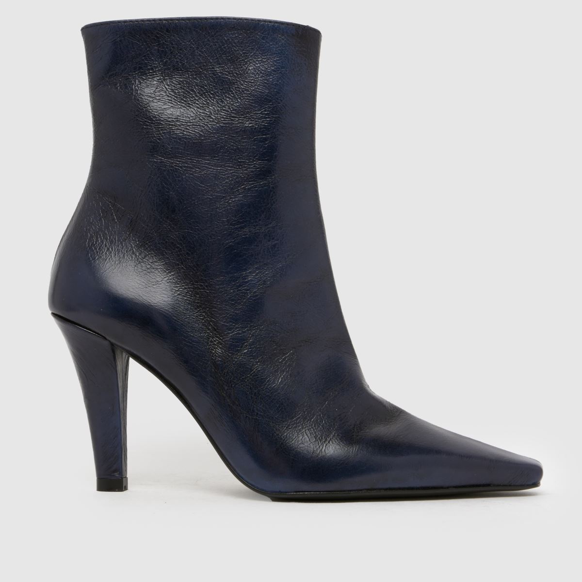 Click to view product details and reviews for Schuh Brunelle Leather Heeled Boot Boots In Navy.