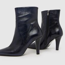 schuh Brunelle Leather Heeled Boot in Navy schuh Brunelle Leather Heeled Boot,4 of 4