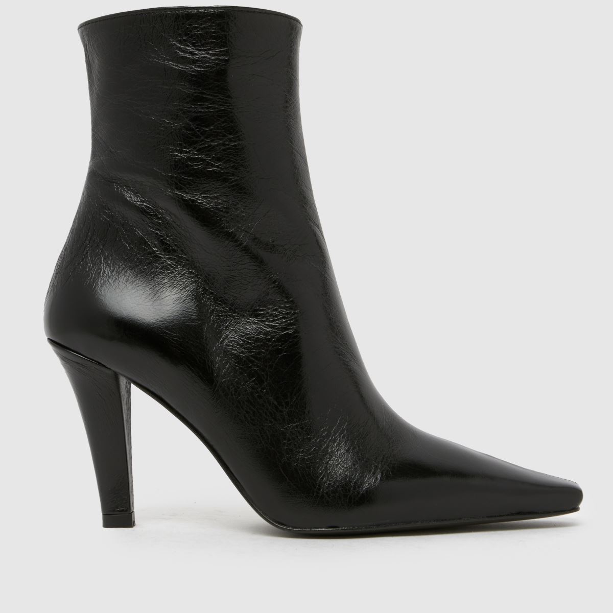 schuh Brunelle Leather Heeled Boot Boots in Black