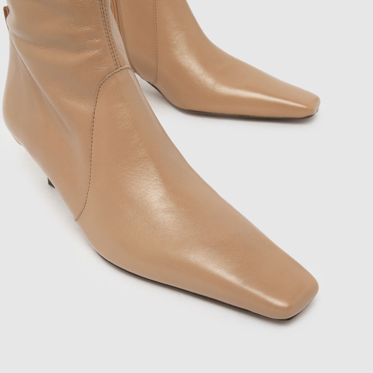 schuh Bowden Leather Heeled in Natural schuh Bowden Leather Heeled 4