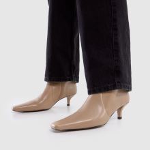 schuh Bowden Leather Heeled in Natural schuh Bowden Leather Heeled,2 of 4