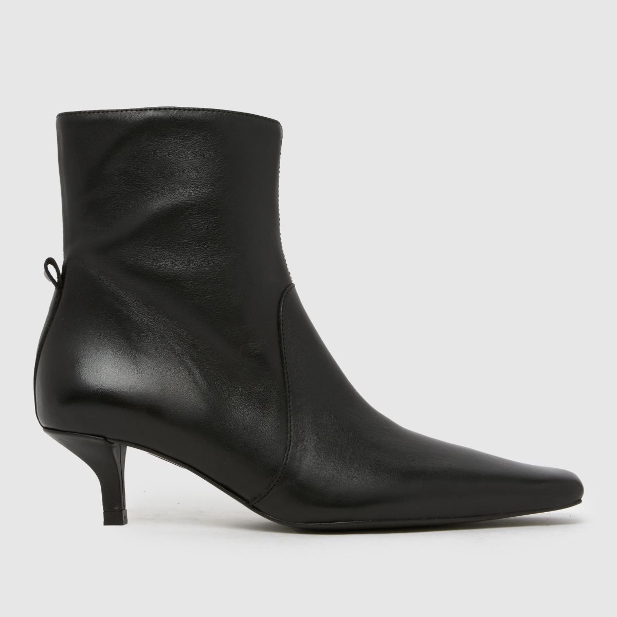 Click to view product details and reviews for Schuh Bowden Leather Heeled Boots In Black.
