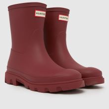 HUNTER BOOTS Downpour Short in Burgundy HUNTER BOOTS Downpour Short,2 of 4