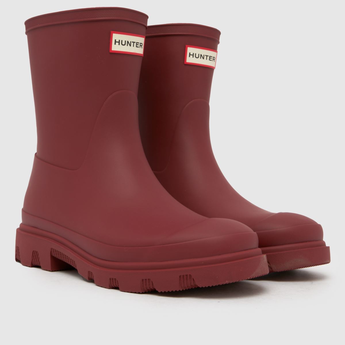 HUNTER BOOTS Downpour Short in Burgundy HUNTER BOOTS Downpour Short 3