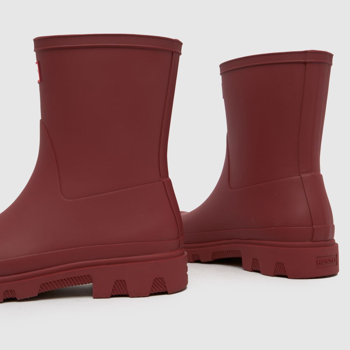 HUNTER BOOTS Downpour Short in Burgundy HUNTER BOOTS Downpour Short 7