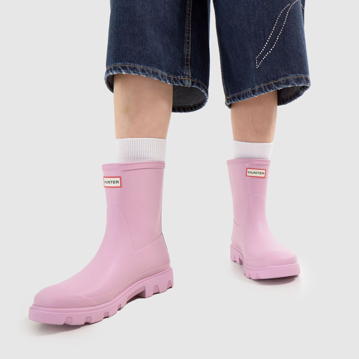 HUNTER BOOTS Downpour Short in Pink HUNTER BOOTS Downpour Short 8