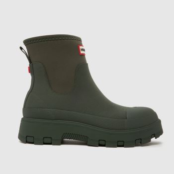 HUNTER BOOTS Khaki Elements Neoprene Chelsea Womens Boots