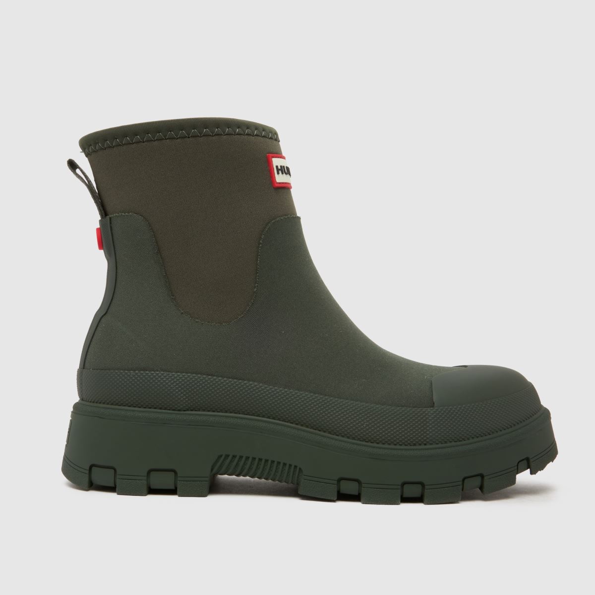 HUNTER BOOTS Elements Neoprene Chelsea Boots in Khaki