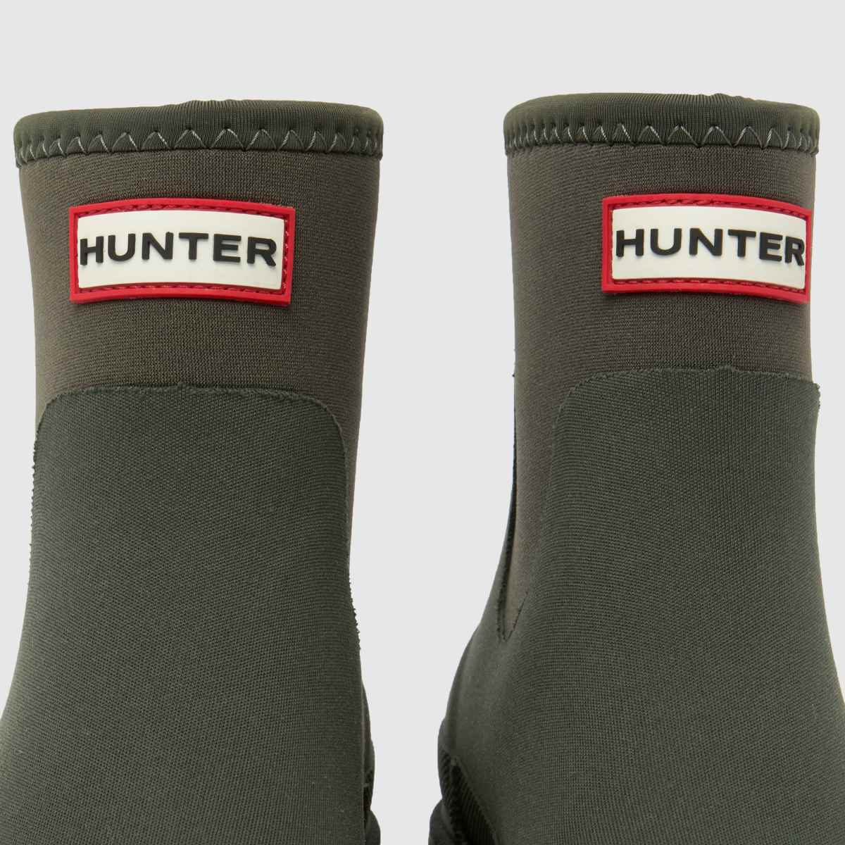 HUNTER BOOTS Elements Neoprene Chelsea in Khaki HUNTER BOOTS Elements Neoprene Chelsea 4