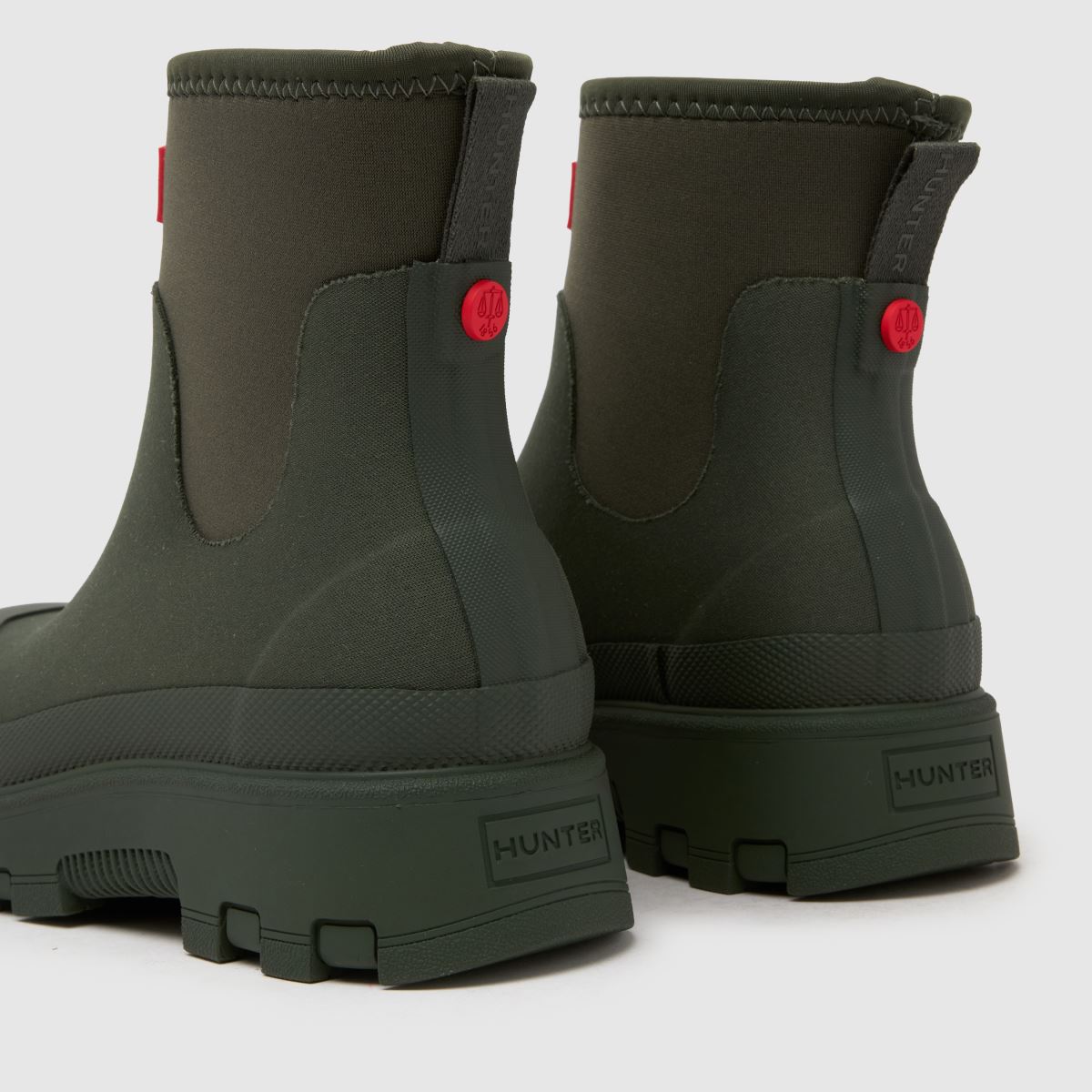 HUNTER BOOTS Elements Neoprene Chelsea in Khaki HUNTER BOOTS Elements Neoprene Chelsea 7