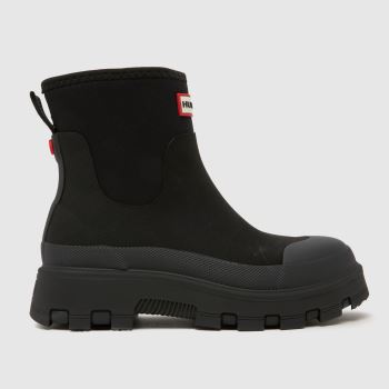 HUNTER BOOTS Black Elements Neoprene Chelsea Womens Boots