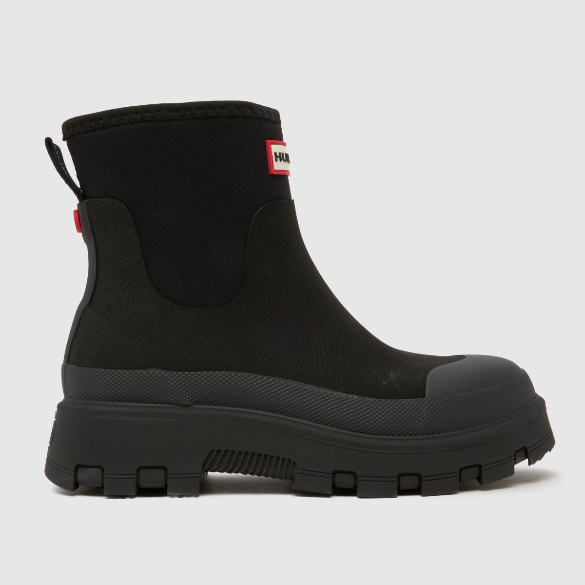 HUNTER BOOTS Elements Neoprene Chelsea Boots in Black