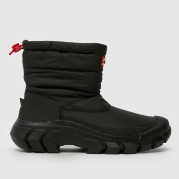 HUNTER BOOTS Black Intrepid Short Snow Womens Boots