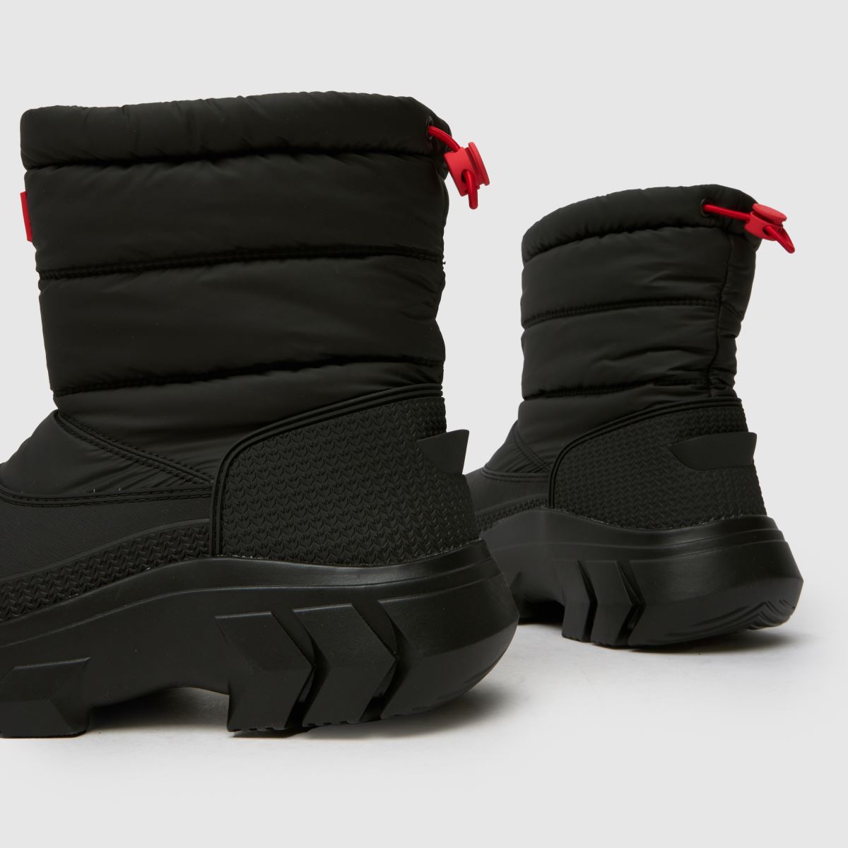 Womens Black HUNTER BOOTS Intrepid Short Snow Boots | schuh