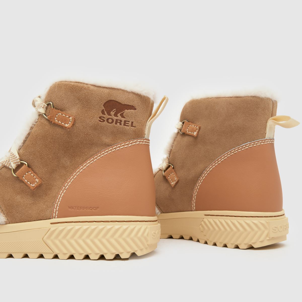 Womens Tan SOREL ONA AVE Alpine Boots | schuh