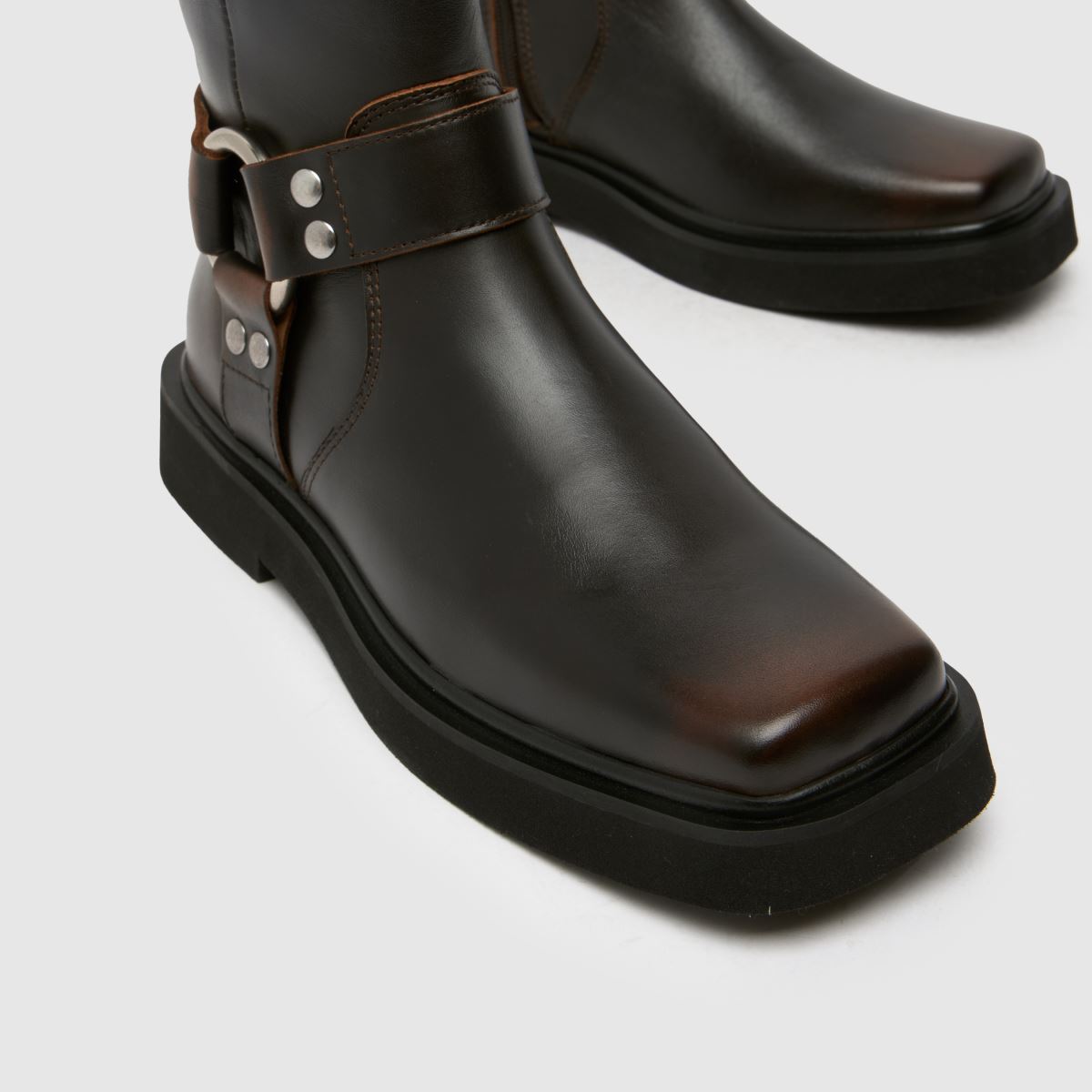 Damen schuh Braun Cowan Sqaure Toe Hardwear Boots schuh Cowan Sqaure Toe Hardwear 4