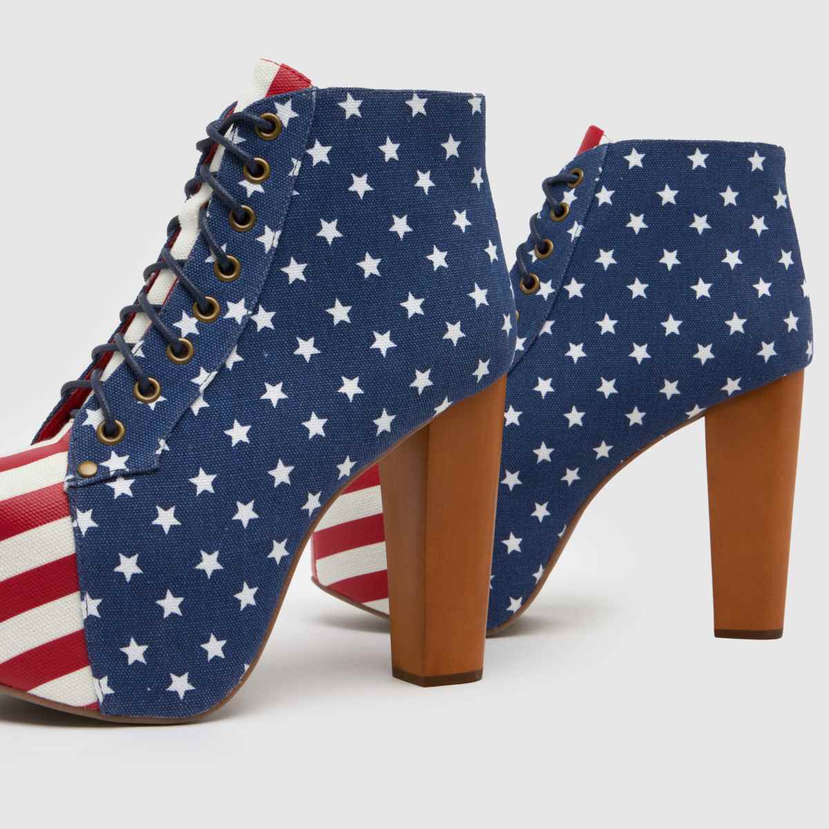 JEFFREY CAMPBELL Lita Stars Stripes Platform in Multi JEFFREY CAMPBELL Lita Stars Stripes Platform 7