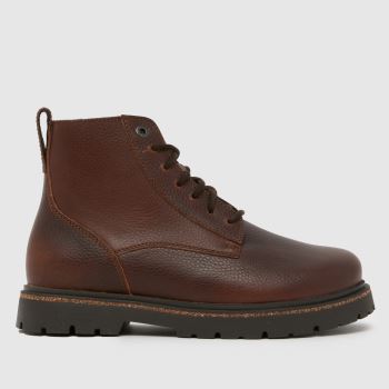 BIRKENSTOCK Dark Brown Highwood Lace Mid Womens Boots
