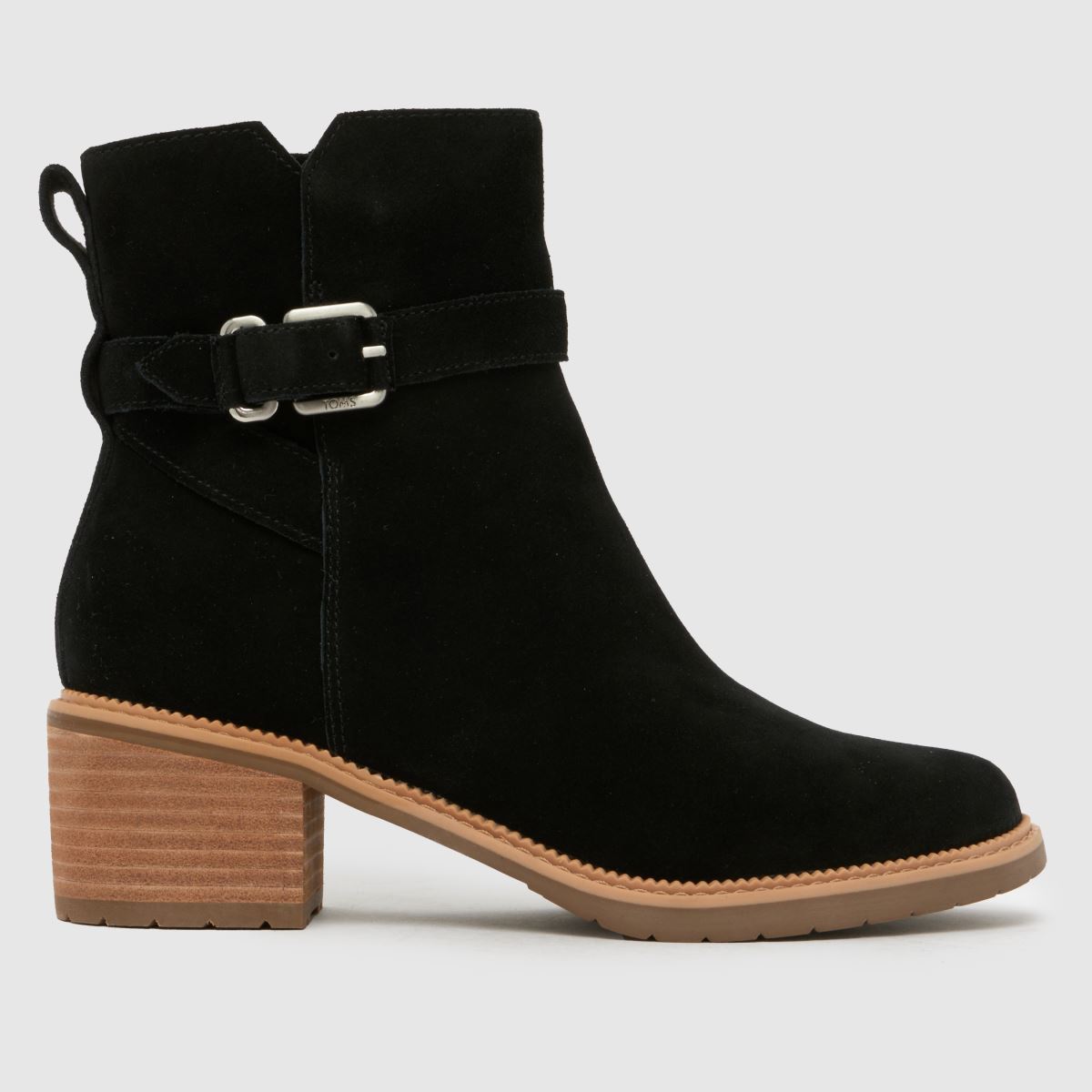 TOMS Hailey Buckle Boots in Black