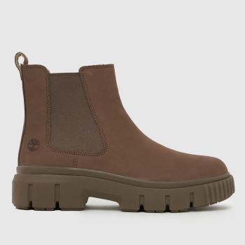 Timberland Taupe Greyfield Chelsea Womens Boots